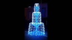 Fontaine 3D animée H2,8m D1,5m - Bleue