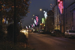 Dcor candlabre rouge