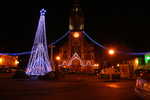 Guirlandes blanches+Scintiled bleue/flash